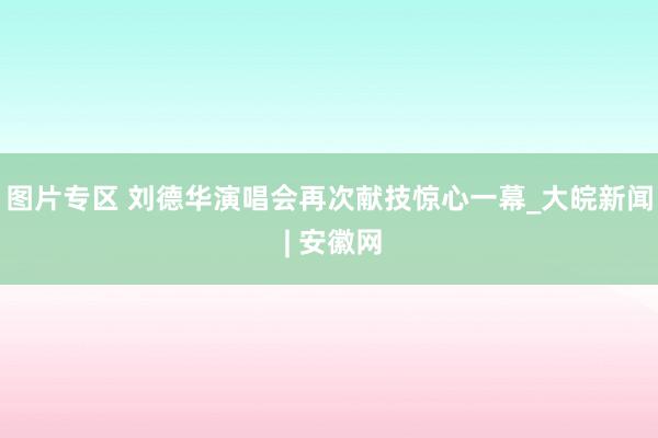 图片专区 刘德华演唱会再次献技惊心一幕_大皖新闻 | 安徽网
