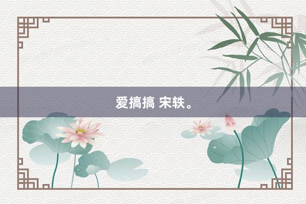 爱搞搞 宋轶。